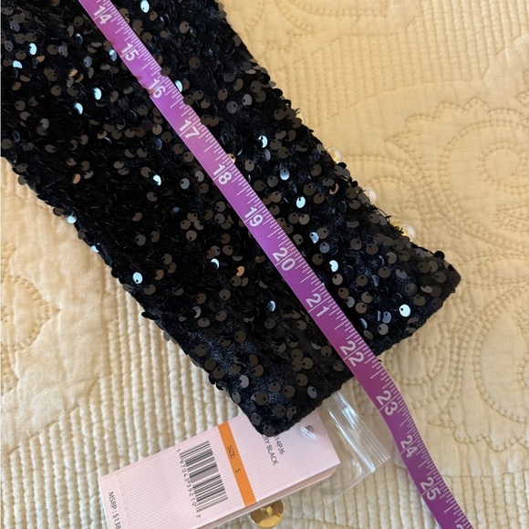 NWT ADORABLE Nanette Lepore black sequin blazer jacket women's S - Picture 5 of 11